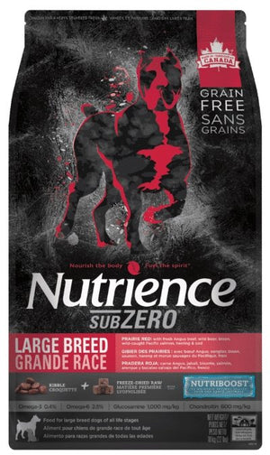 Nutrience SubZero Prairie Red – Large Breed Dog Food 10 kg (22 lbs) - Natural Pet Foods