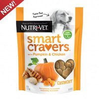 Nutrivet Smart Cravers With Pupmkin & Chicken Crunchy 7 oz Dog Treat - Natural Pet Foods