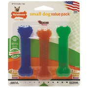 Nylabone Moderate Chew 3-Pack 2 x Peanut Butter, 1 x Bacon Petite - Natural Pet Foods
