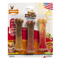 Nylabone Power Chew Flavor Frenzy Pancakes & Sausage / Roast Beef / Lasagna 3 Pack Petite - Natural Pet Foods