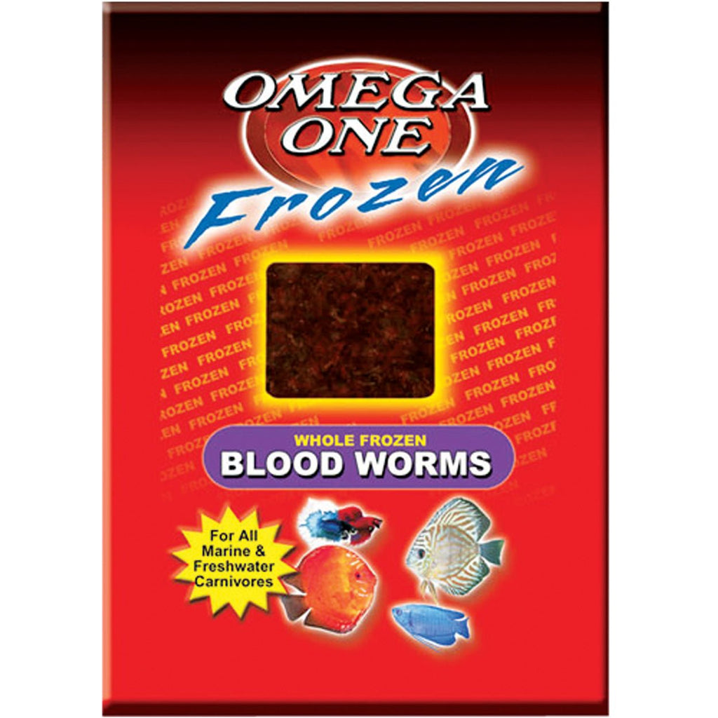 Omega One Frozen Bloodworms - Cubes Fish Foods
