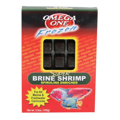 Omega One Frozen Super Brine Shrimp - Cubes Fish Foods - Natural Pet Foods