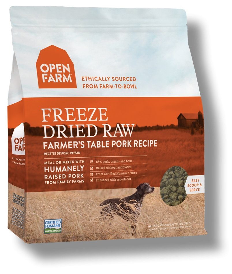 Open Farm - Freeze Dried Raw Dog Food - Farmers Table Pork - Natural Pet Foods