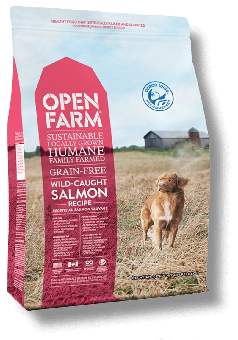 Open farm outlet salmon dog food