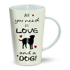 Otter House Latte Mug - All You Need Is Love And A Dog SALE - Natural Pet Foods