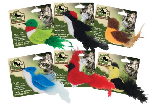 Our Pets Play N Squeak RealBirds Fly Over Cat - Natural Pet Foods