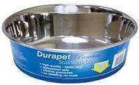 Ourpets Durapet - Premium Stainless Steel Bowl 2 Quart - Natural Pet Foods