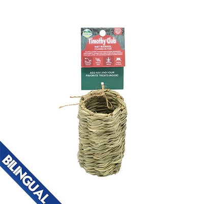 Oxbow Timothy Club Hay Barrel - Natural Pet Foods