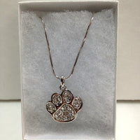 Paw Print Necklace - Natural Pet Foods