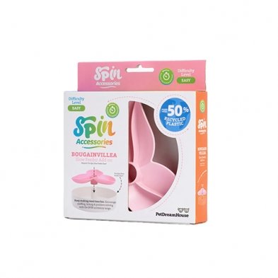 Pet Dream House Spin Interactive Slow Feeder - Level Easy - Pink - Natural Pet Foods