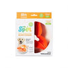 Pet Dream House SPIN Interactive Slow Feeder Pet Bowl - Bougainvillea Orange - Natural Pet Foods