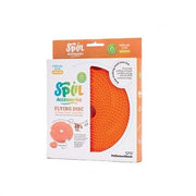 Pet Dream House Spin Slow Feeder - Flying Disc Interactive Lick Feeder & Frisbee Orange - Natural Pet Foods