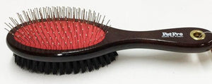 Pet Pro - Double Sided Bristle & Tipped Pin Brush SALE - Natural Pet Foods