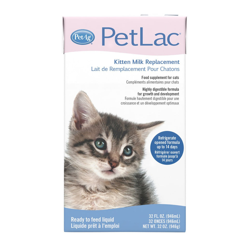 Petag PetLac Kitten Milk Replacement Liquid - 32 fl oz - Natural Pet Foods