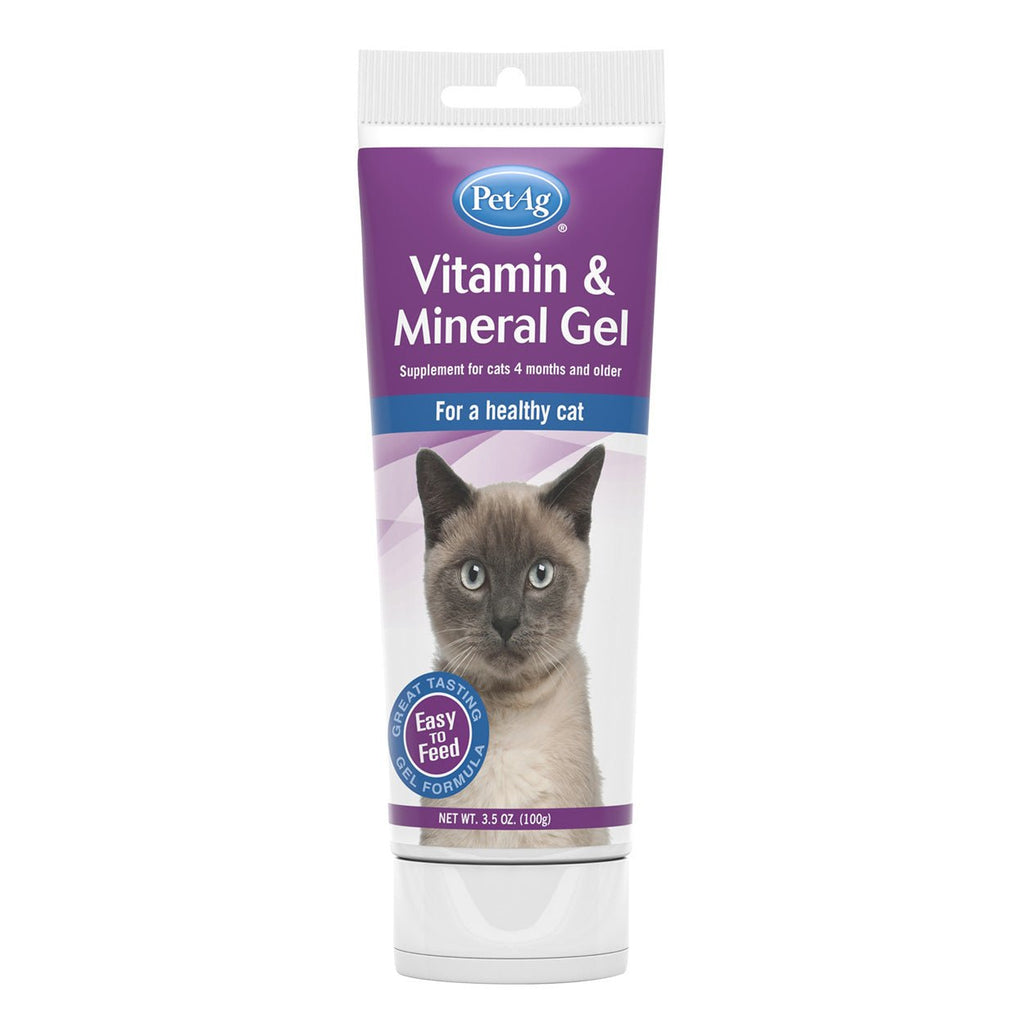 PetAg Vitamin & Mineral Gel Supplement for Cats - 3.5 oz - Natural Pet Foods