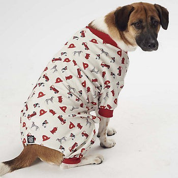 Petrageous Firetruck Pajamas Cream