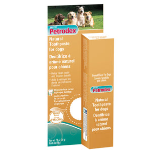 Petrodex Natural Toothpaste for dogs 2.5 oz Peanut Butter