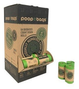 Poop Bags 64 Biobased Countdown Rolls - Natural Pet Foods