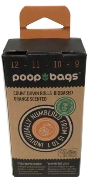 Poop Bags Countdown Rolls 120 Bags - Natural Pet Foods