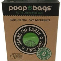 Poop Bags Handle Tie Bags - Unscented - Natural Pet Foods