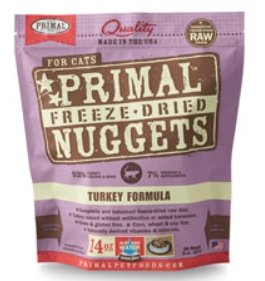 Primal Freeze-Dried Turkey Nuggets for Cats - Natural Pet Foods