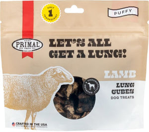 Primal Lets All Get A Lung Lamb Dog Treats 1.5oz