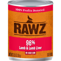 Rawz 96% Lamb & Lamb Liver - Natural Pet Foods