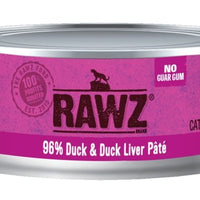 Rawz Duck and Duck Liver cat cans - Natural Pet Foods