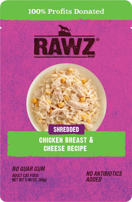 Rawz Shredded Chicken Breast & Cheese Recipe - Natural Pet Foods