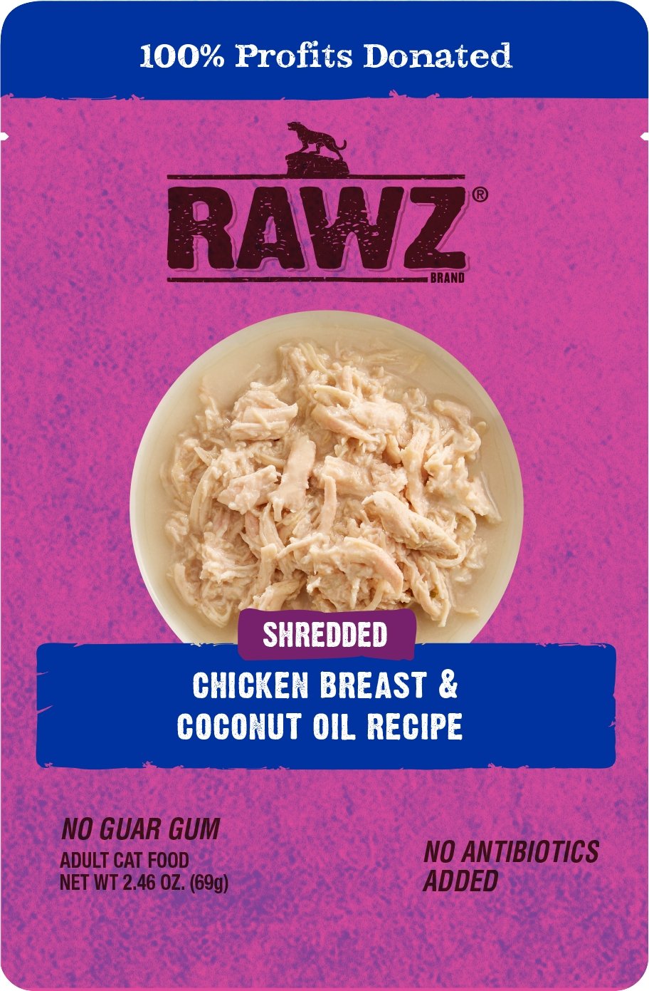 Rawz Shredded Chicken Breast & Coconut Oil Recipe - Natural Pet Foods