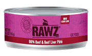 Rawz Beef & Beef Liver Pate cat cans 5.5 oz (8% Case Discount)