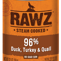 Rawz Duck, Turkey & Quail dog can