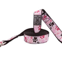 RC Pets Leash - Pitter Patter Pink 1" x 6' - Natural Pet Foods