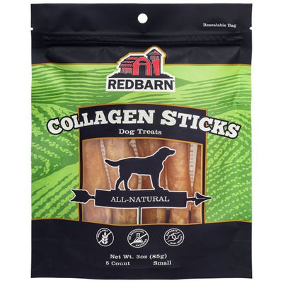 Red Barn Bag of Small Collagen Sticks Dog 5pc - Natural Pet Foods