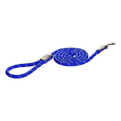Rogz - Rope - Fixed Lead - 6ft - Blue - Natural Pet Foods