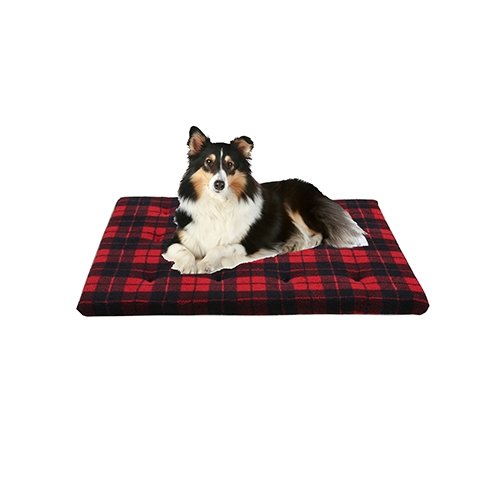 Ruff Love Crate Bed Quilted Buffalo Plaid Dog Bed | Natural Pet Foods