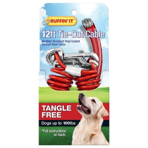 Ruffin' it Tangle Free 12ft Tie Out - SALE - Natural Pet Foods