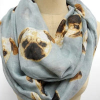 Scarf with Pug - Natural Pet Foods