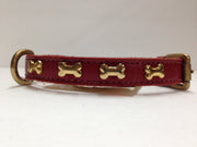 SD Red Collar with Gold Bones - Natural Pet Foods