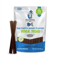Shameless Pets Dental Stick - The Tooth Berry 204g - Natural Pet Foods