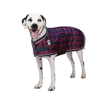 Shedrow K9 Glacier Navy & Red Geometric Xlarge