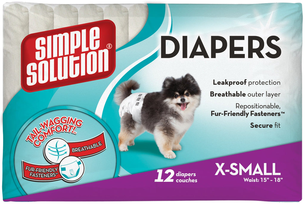 Simple Solution Disposable Female Diapers 12 Pack