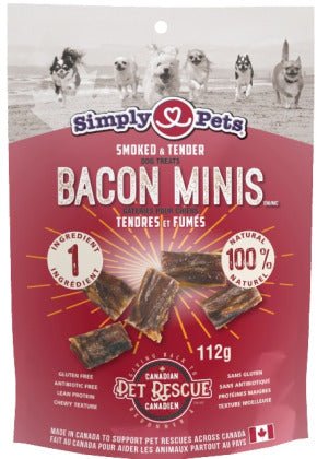 Simply Pets Smoked & Tender Bacon Minis 112 g - Natural Pet Foods