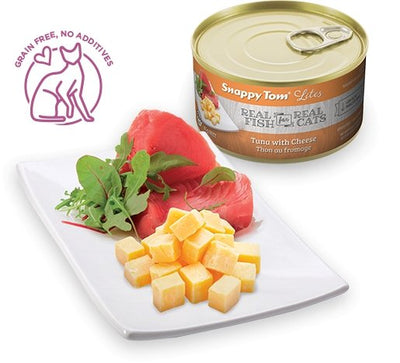 Snappy Tom - Lites Canned Cat Food - Tuna with Cheese - Natural Pet Foods