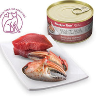 Snappy Tom - Lites Canned Cat Food - Tuna with Crab - Natural Pet Foods