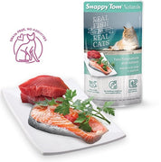 Snappy Tom -Naturals Cat Pouches - Tuna Temptation with Salmon 100g - Natural Pet Foods