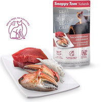 Snappy Tom - Naturals Cat Pouches - Tuna with Whitebait & Crabmeat 100g - Natural Pet Foods