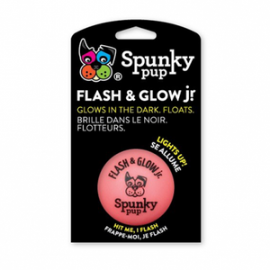 Spunky Pup® Flash & Glow Ball Dog Toy Junior