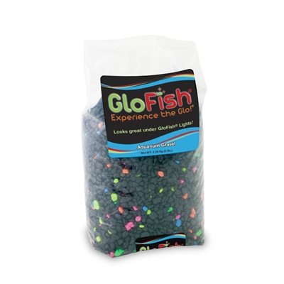 Spectrum GloFish Gravel Black with Fluorescent Highlights 5 LB - Natural Pet Foods