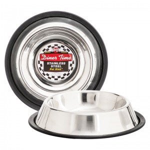 Spot - Diner Time - Stainless Steel No-Tip Pet Dish - Natural Pet Foods